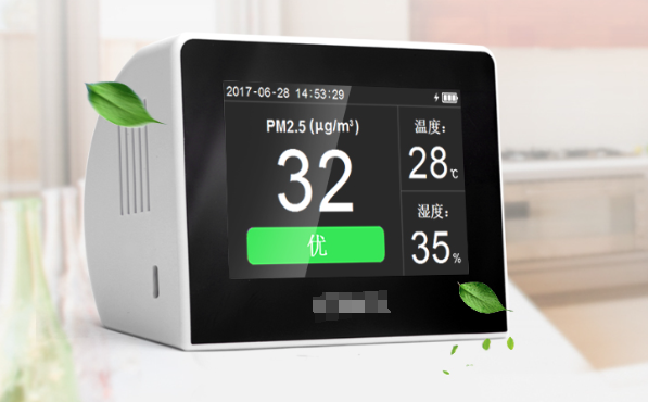 Why is capacitive touch screen technology added to air quality monitors